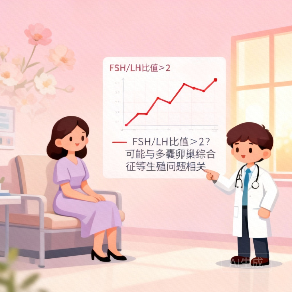 fsh和lh比值相关医学场景图：医学数据分析软件界面