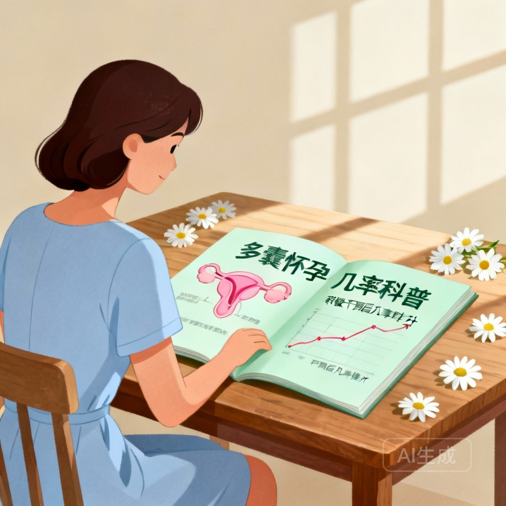 多囊怀孕几率对比图：正常女性与多囊女性怀孕几率对比