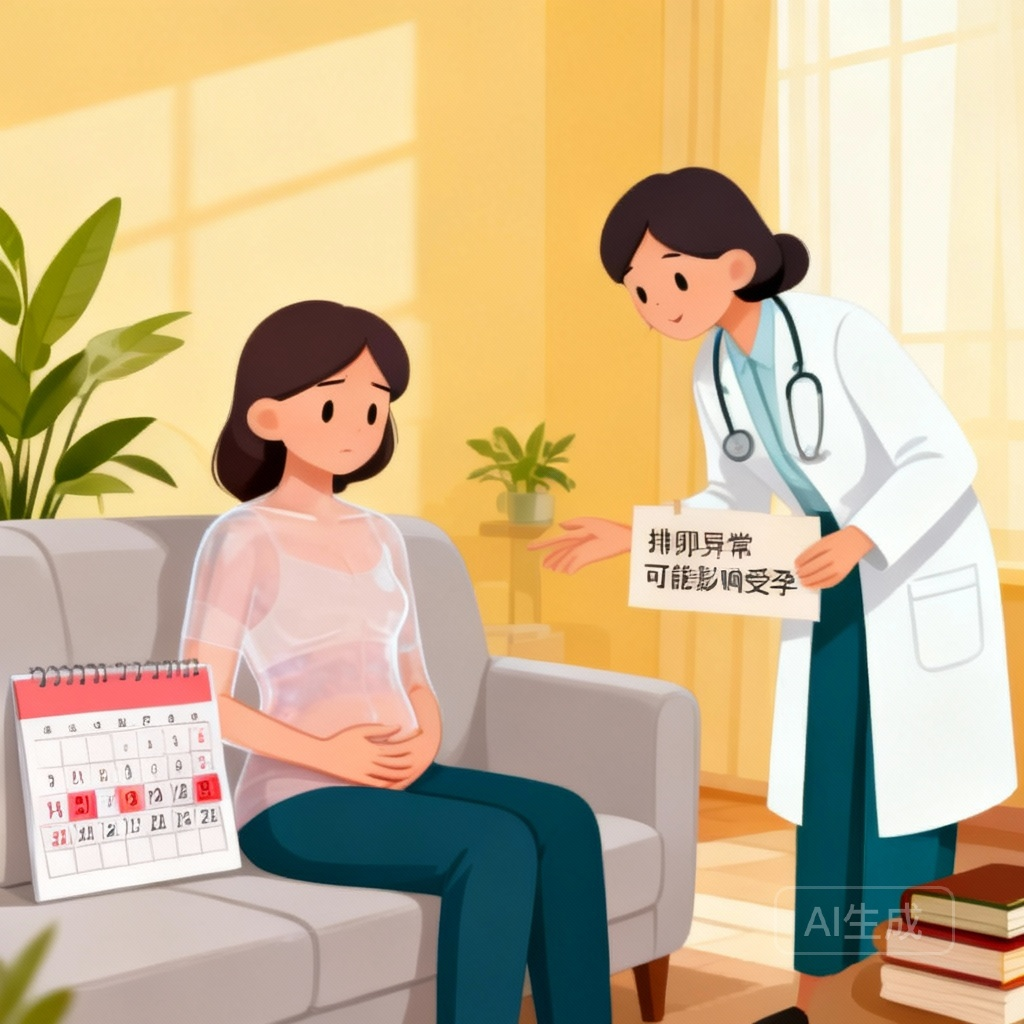 多囊样改变影响怀孕吗 场景图：医学讲解卵巢状态