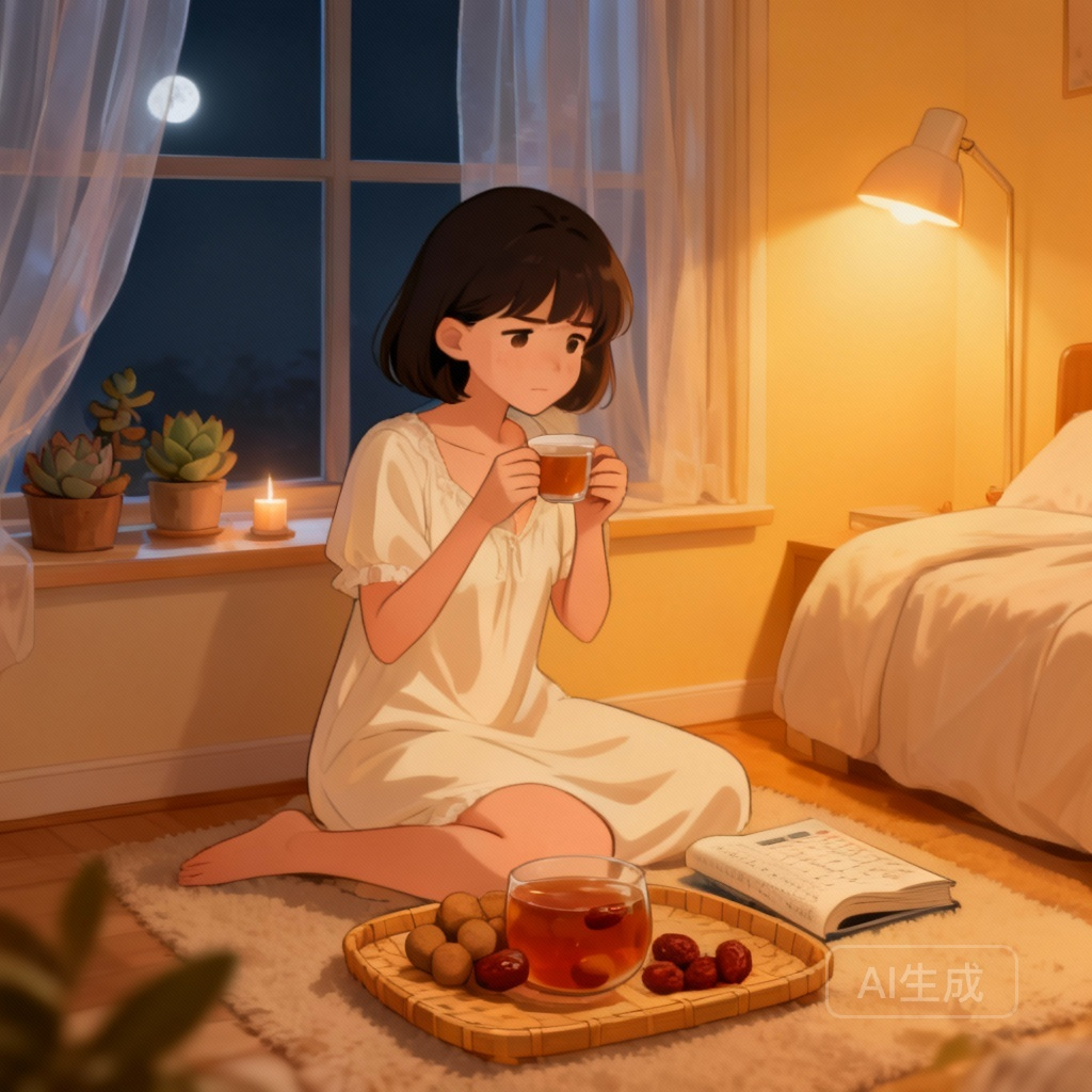 月经推迟的原因 生活习惯场景图：熬夜和过度节食