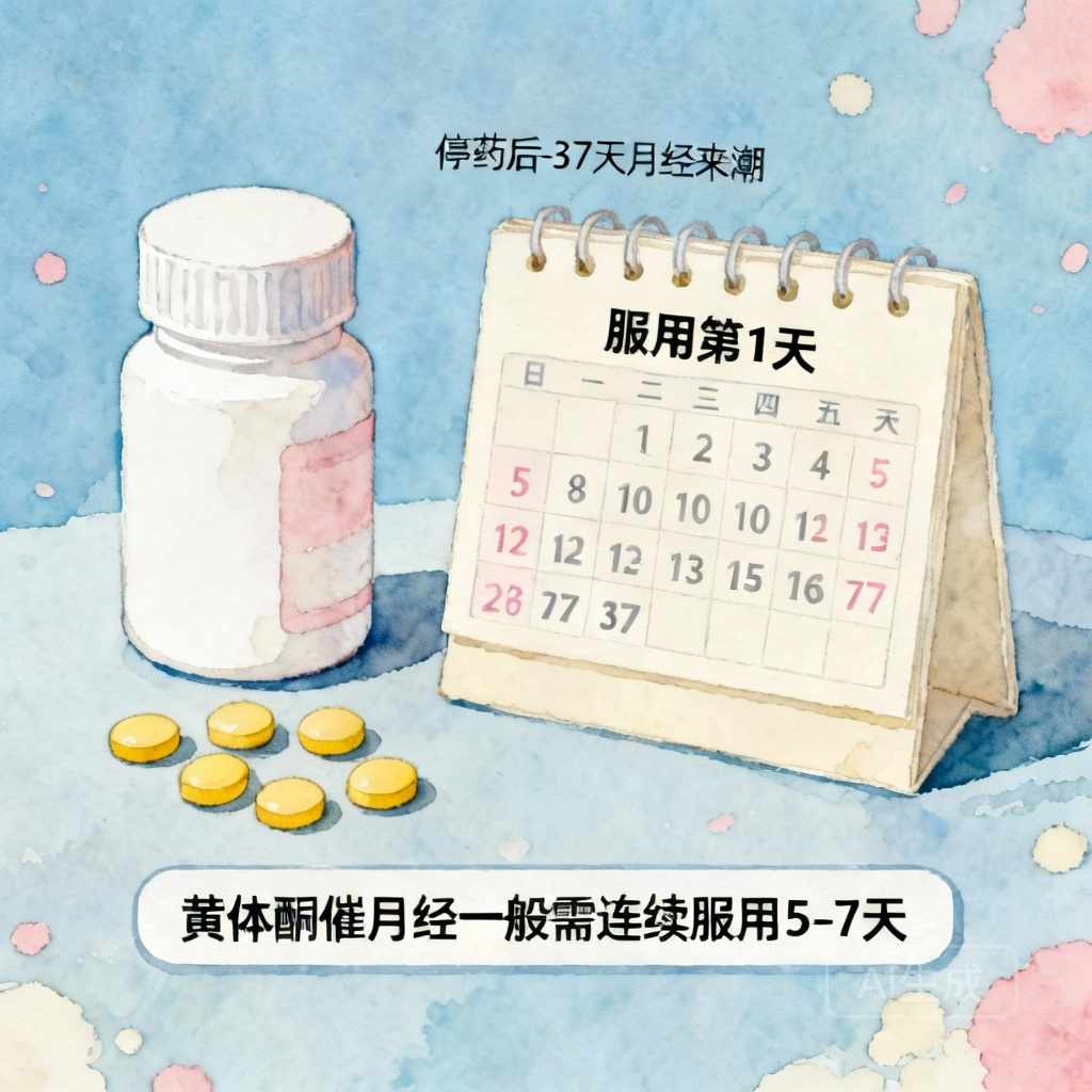 黄体酮催月经一般吃几天？3大要点告诉你
