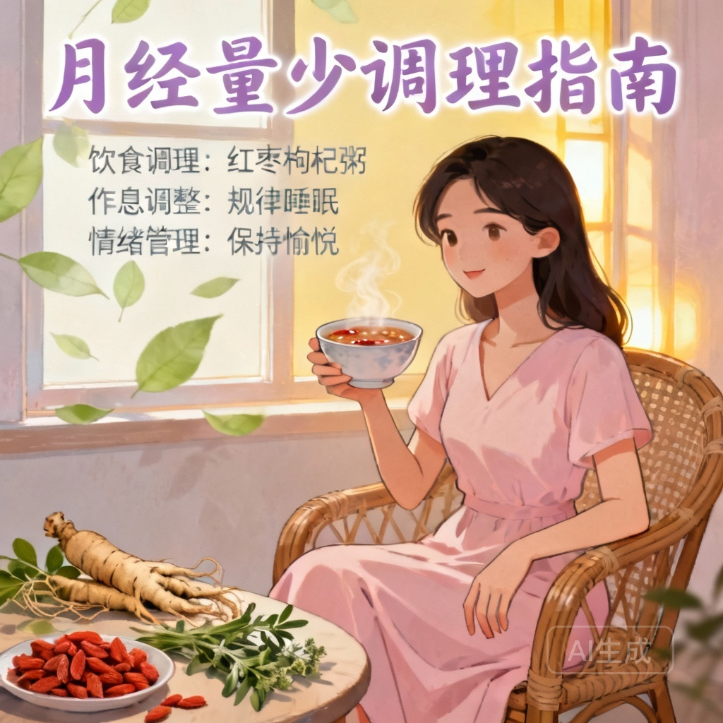 3大月经量少最有效的调理方法揭秘