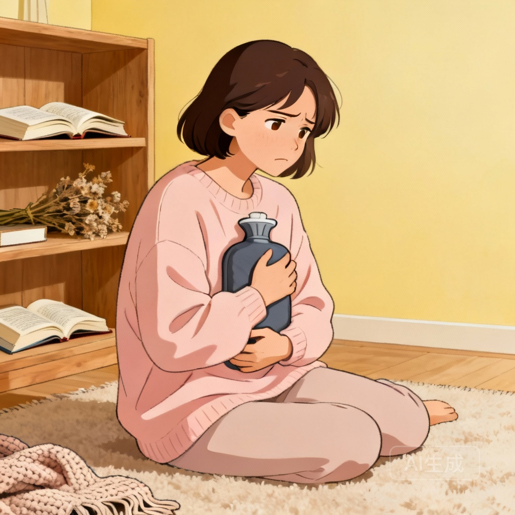 月经来的前兆 经前乳房胀痛场景图：女性感到乳房胀满