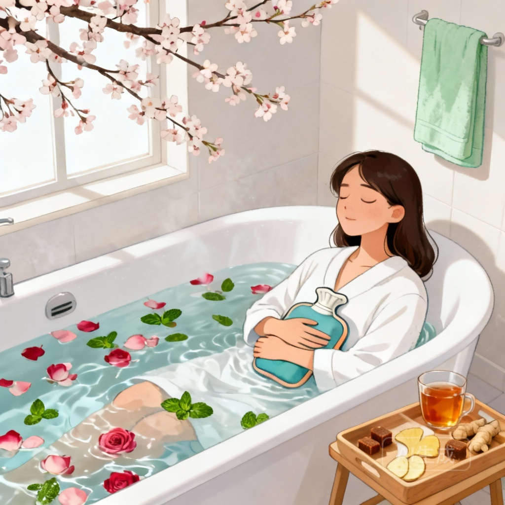 月经期间日常护理图