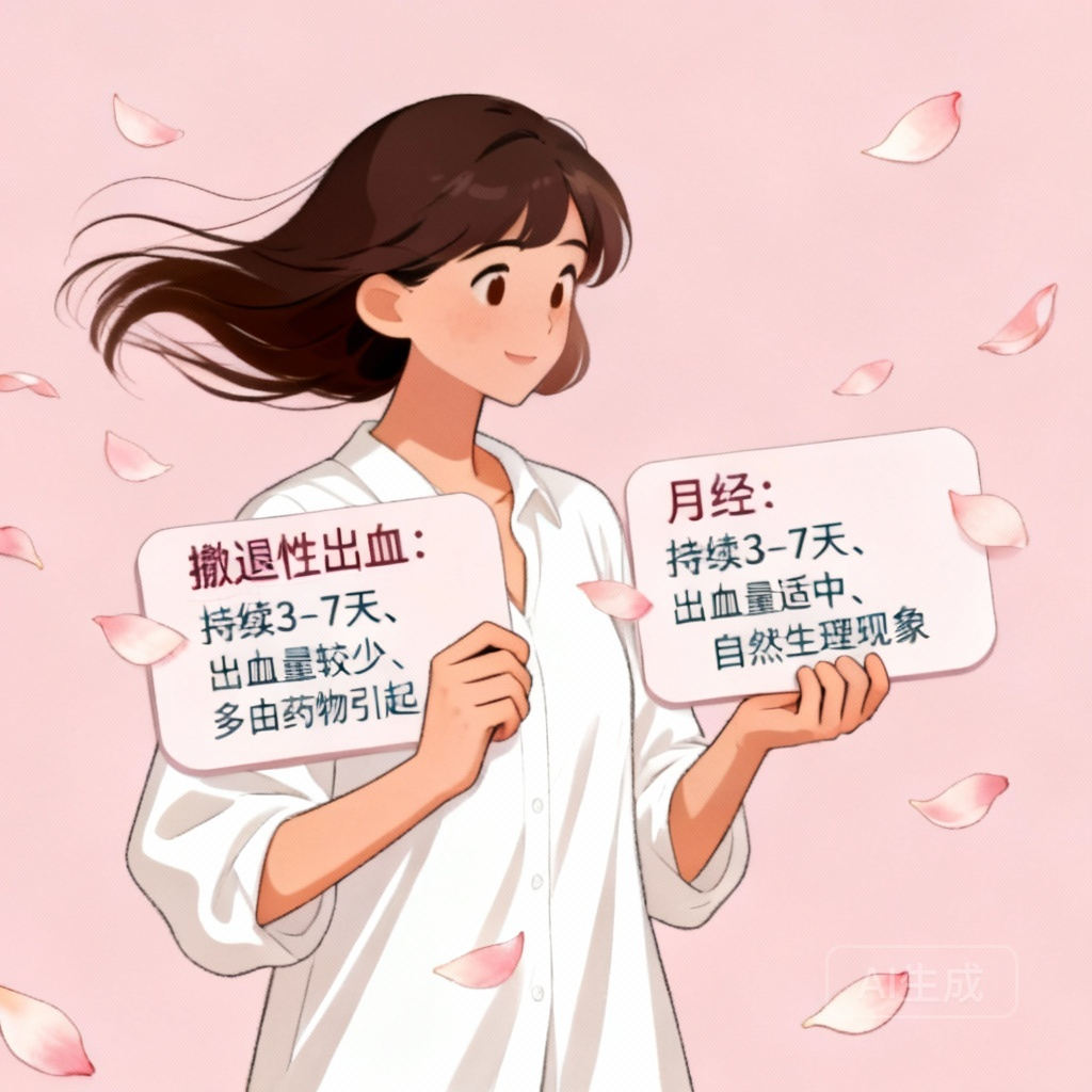 撤退性出血后月经推算 月经周期记录软件示例图