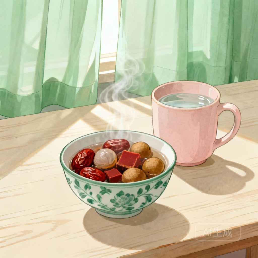 月经不来吃什么可以催一下 大豆制品图：一杯豆浆和一块豆腐