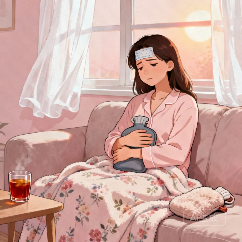 来月经头疼是怎么回事 女性生理期不适场景图