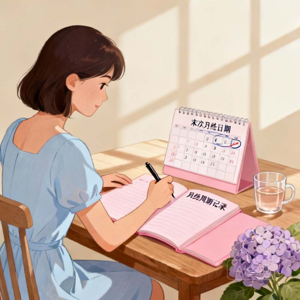 末次月经相关场景图：人们讨论末次月经日期