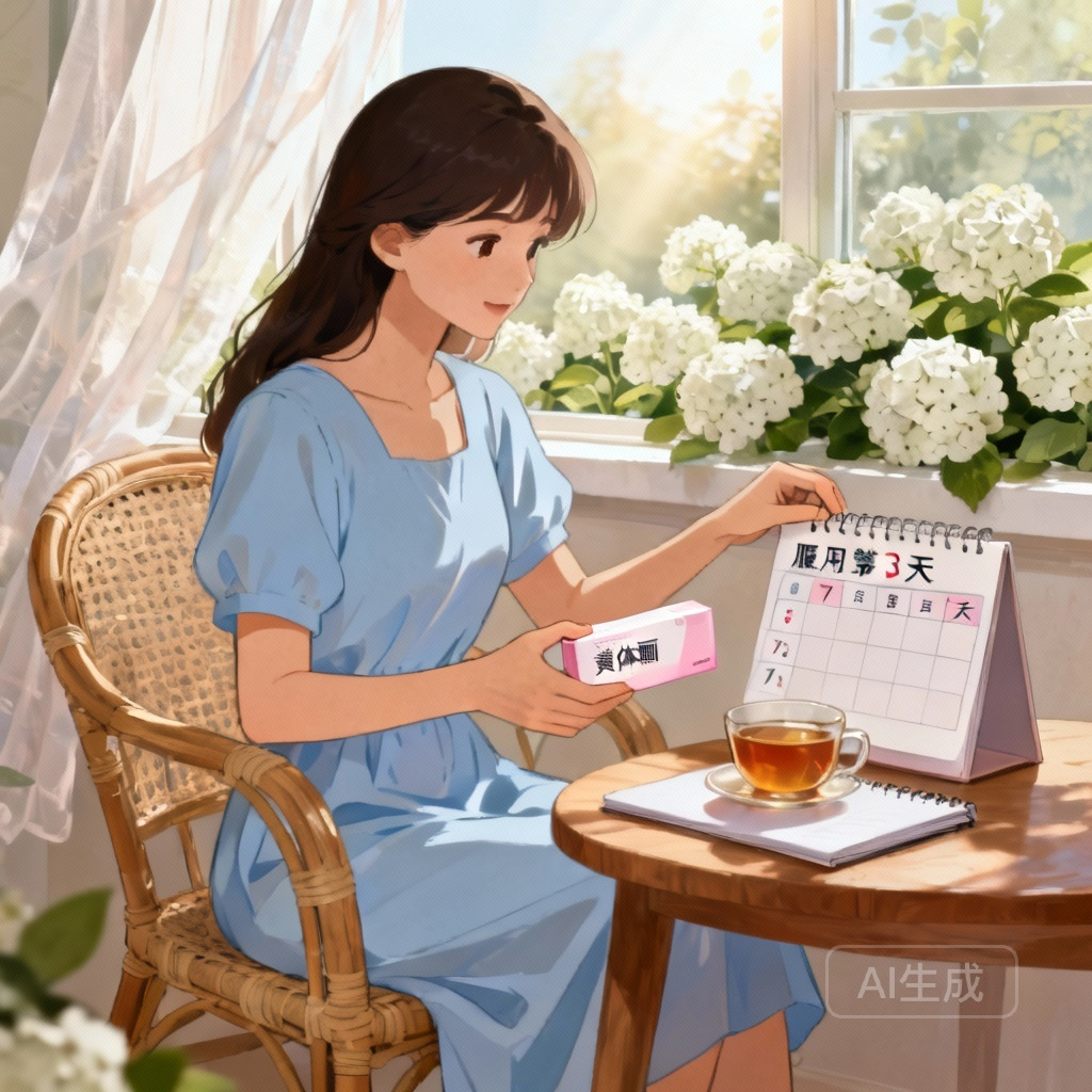 吃黄体酮调节月经 场景图：医生为女性讲解用药知识