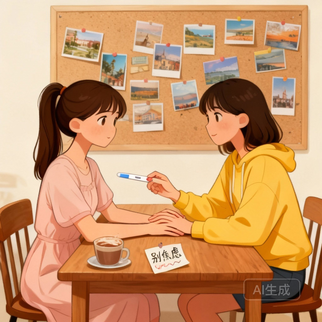 内分泌失调示意场景图:女性因压力大而内分泌失调