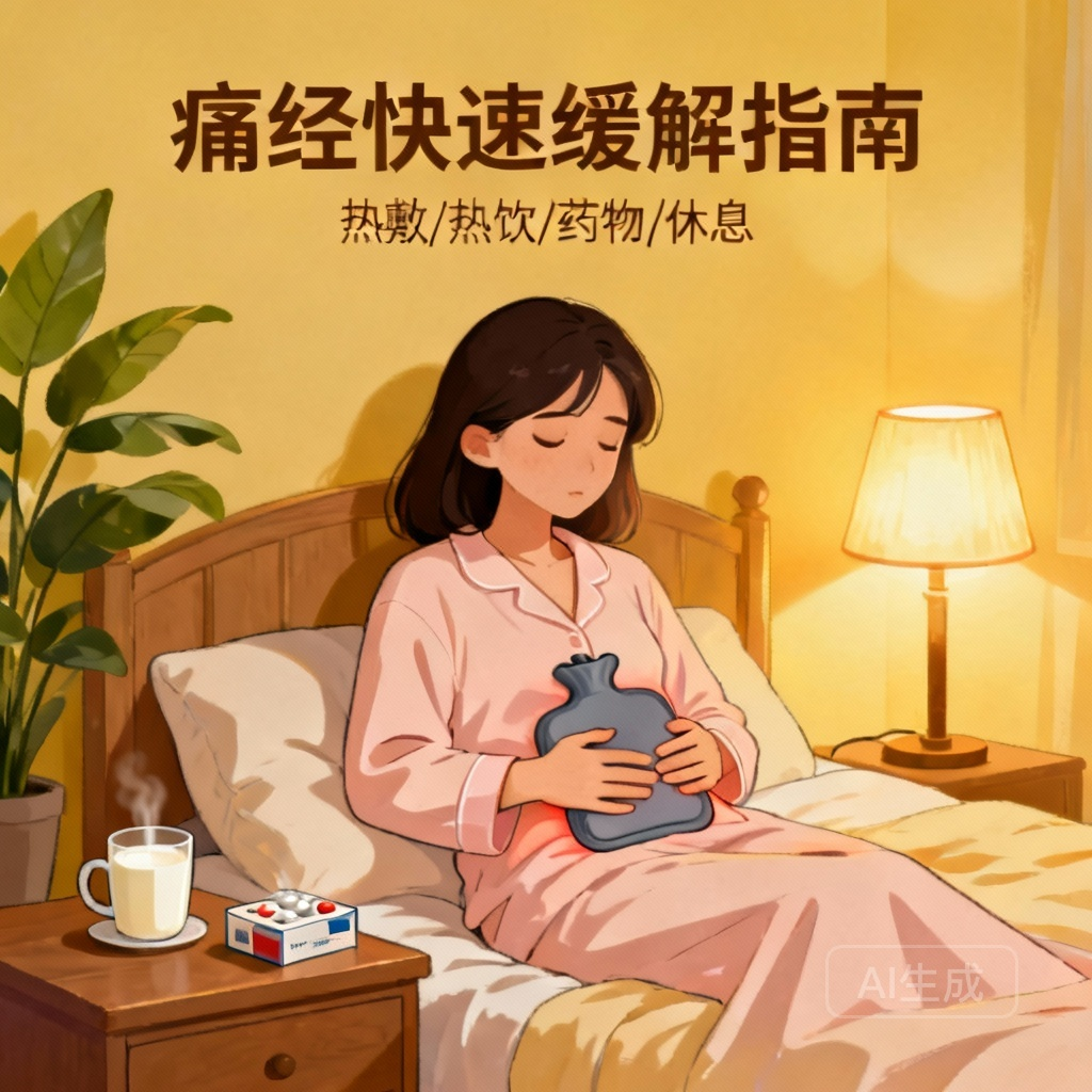 3大技巧，快速缓解月经痛经