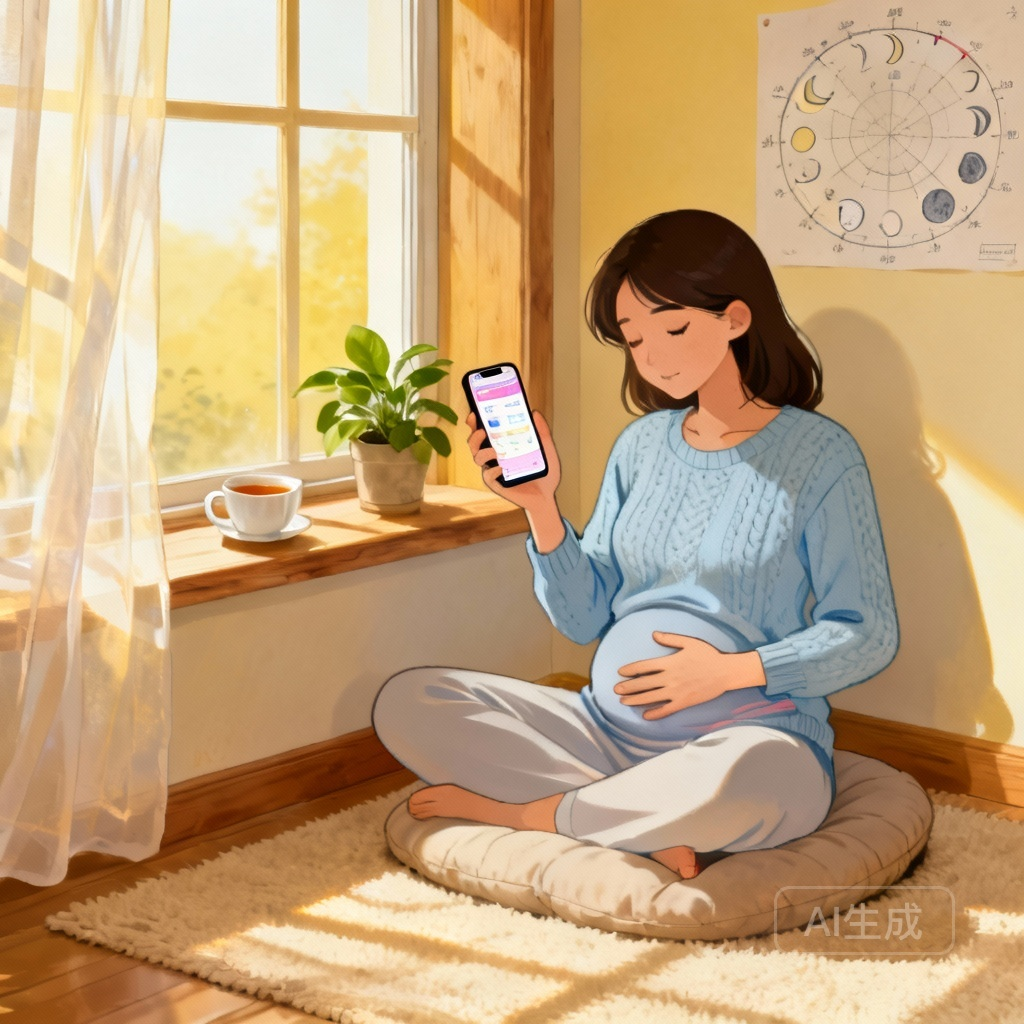 月经不来 规律作息场景图：女性按时入睡