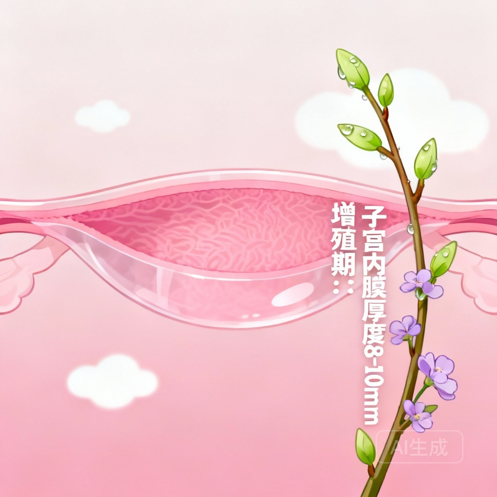 子宫内膜多厚来月经 生理健康场景图
