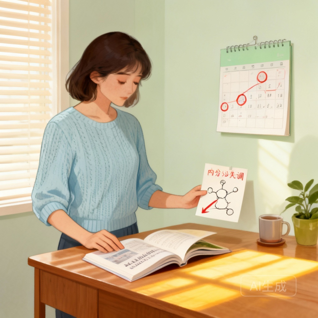 月经一直来不停 内分泌失调场景图：现代女性压力大作息不规律