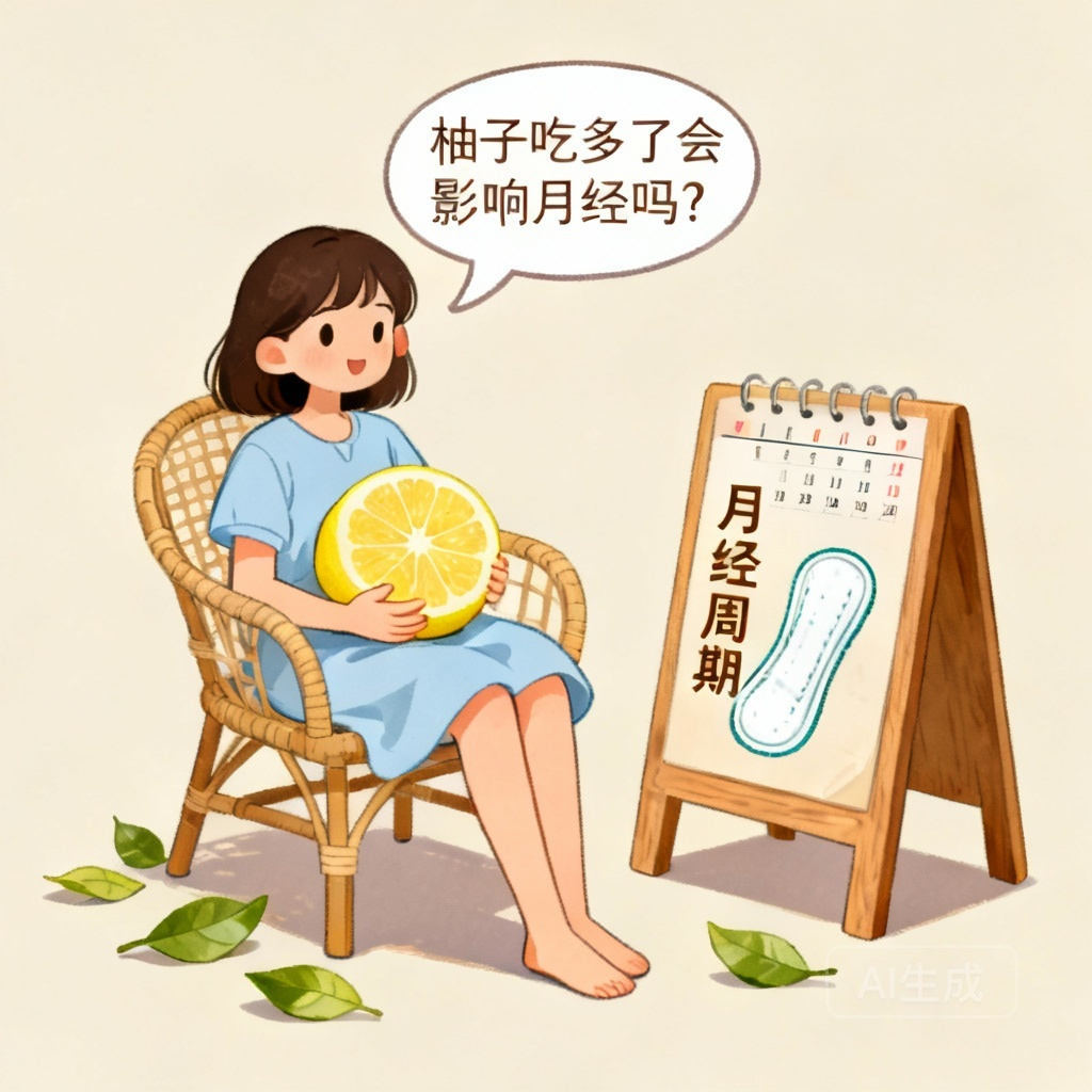 柚子吃多了会影响月经吗 场景图:女性在经期饮食思考