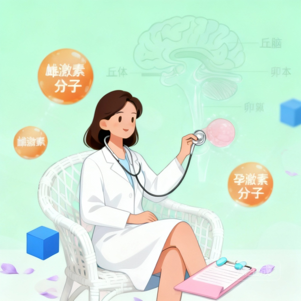 月经量大原因之子宫肌瘤 场景图:子宫肌瘤影响月经的示意