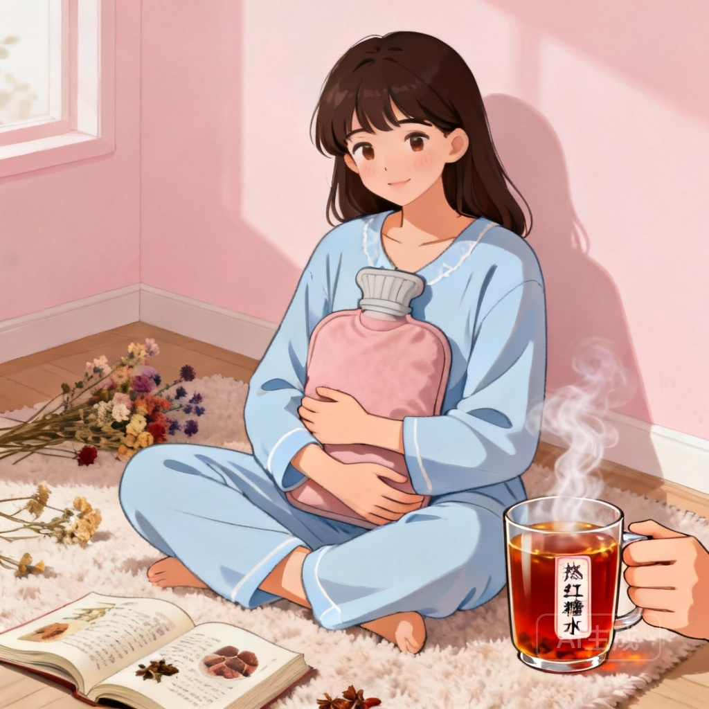 来月经喝什么比较好 红糖水场景图：一杯红糖水