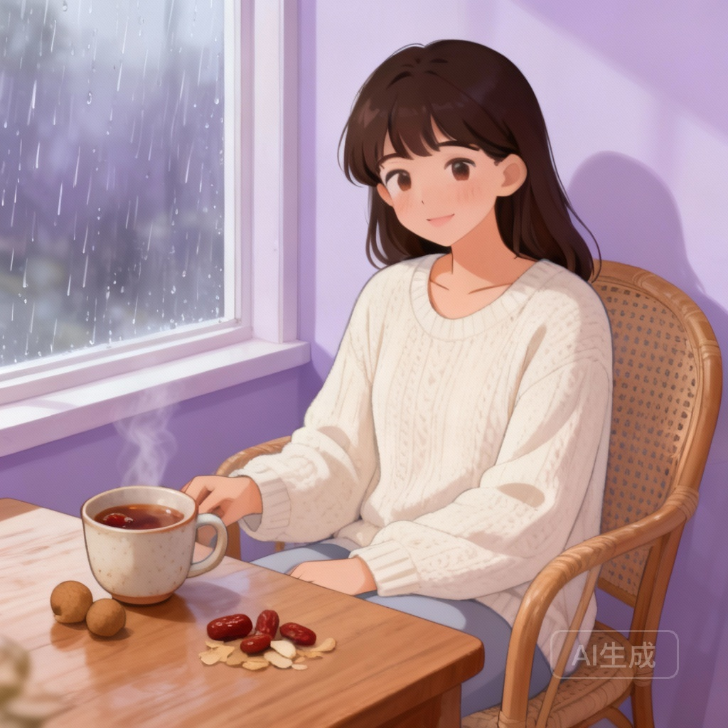 来月经喝什么比较好 红枣桂圆汤场景图：一碗红枣桂圆汤