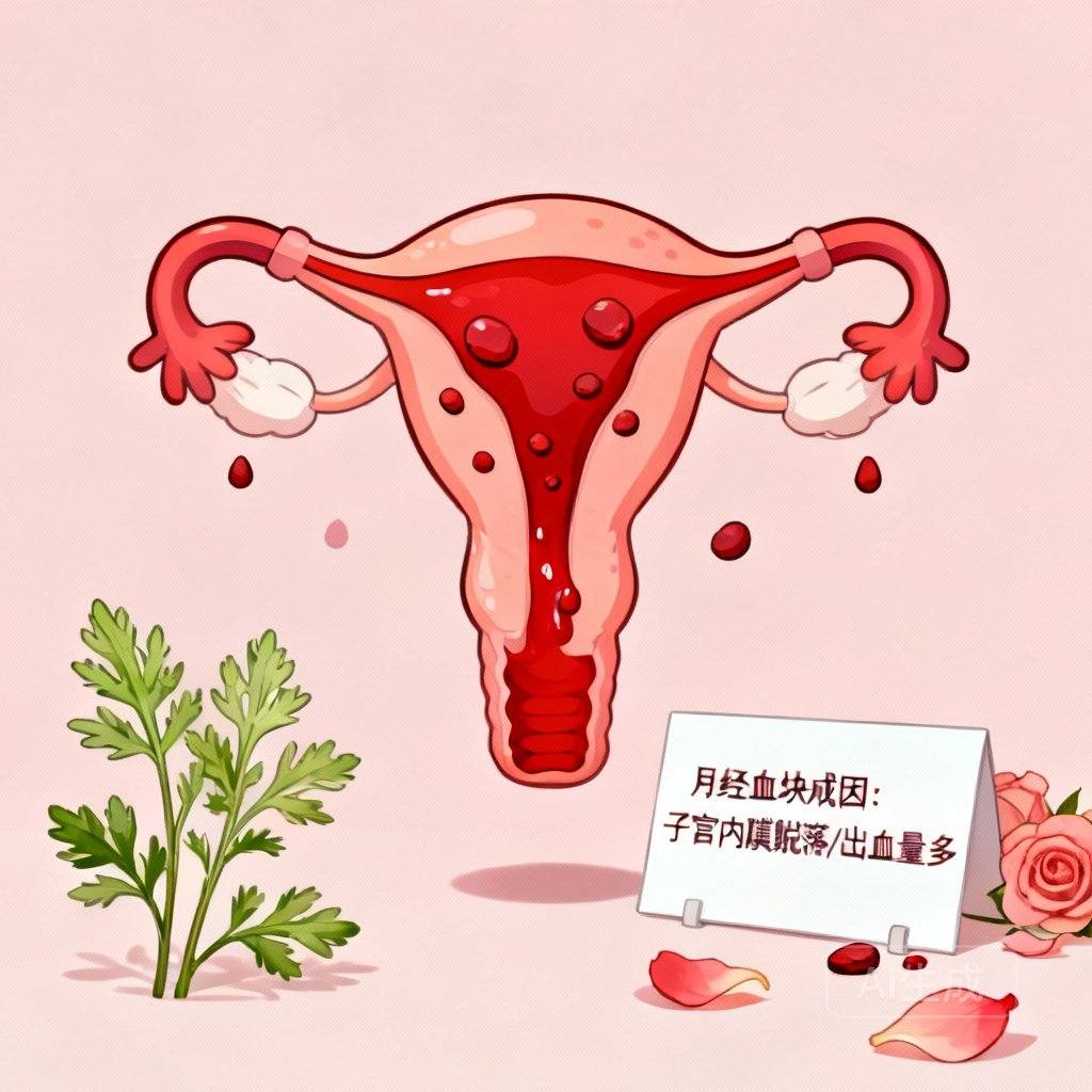 来月经有血块正常吗 月经血块形成场景图